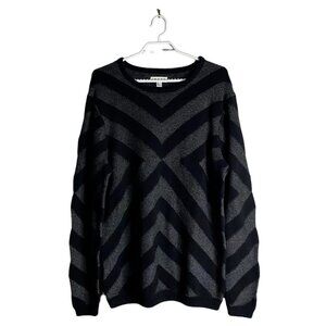 The Rail Men's Geometric Pattern Crewneck Knitted Sweater